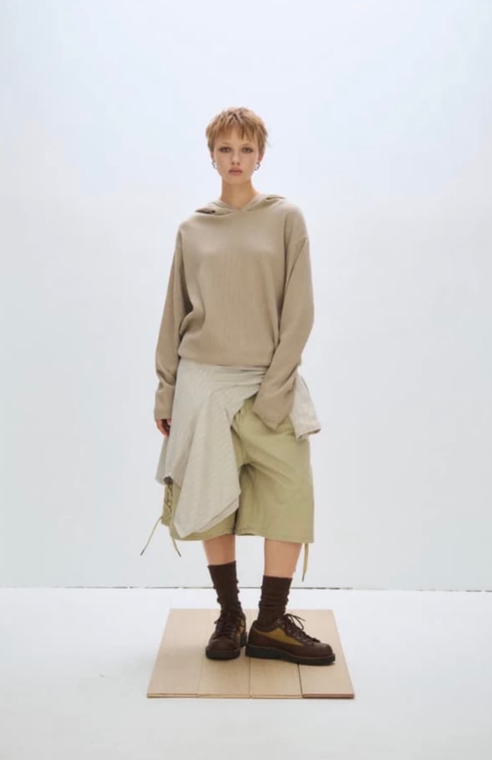 플리즈프로젝트 와플 후드 사하라 상품이미지1