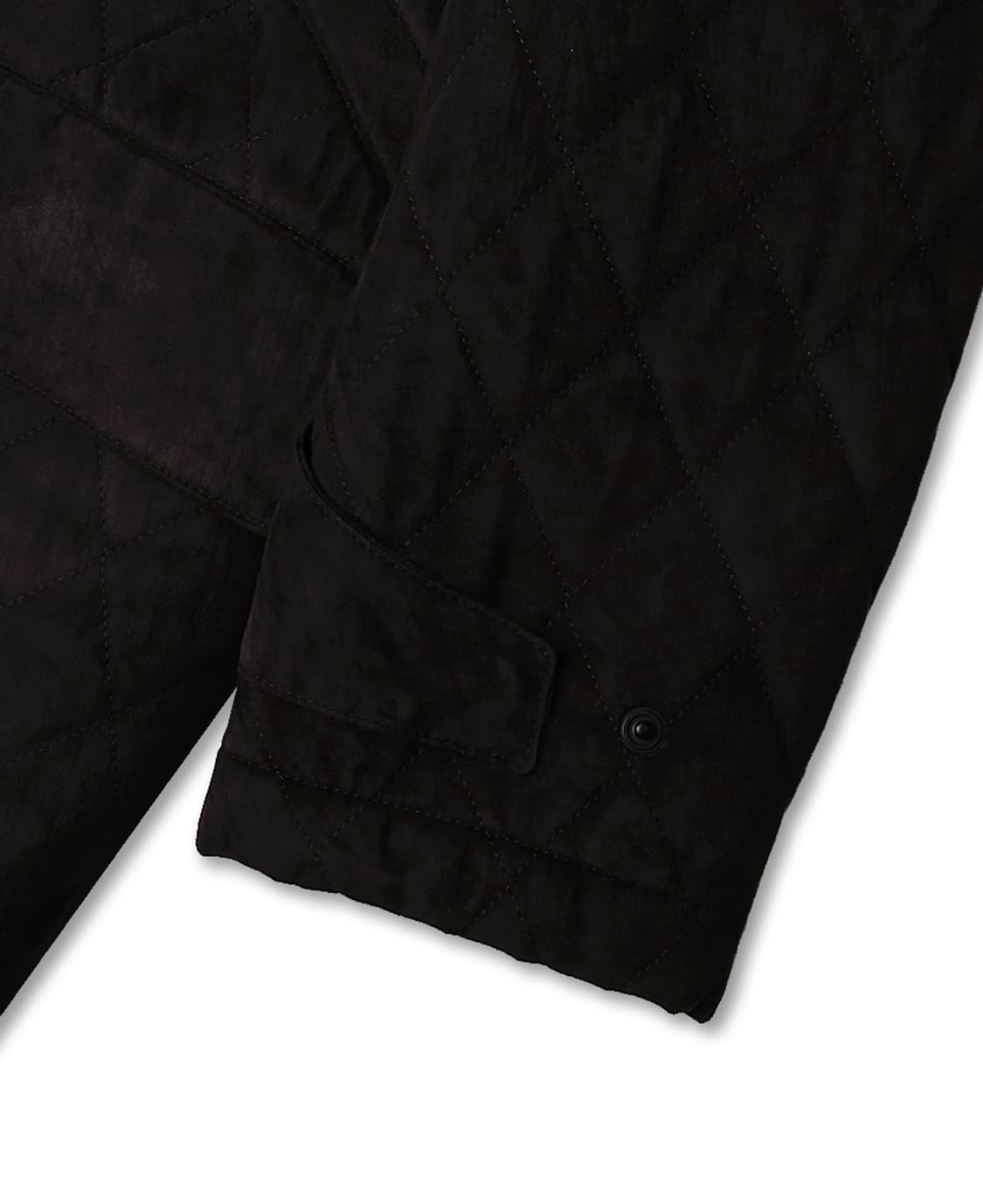 꼬르넬리아니 [Corneliani] 다크 브라운 스웨이드 퀼팅 하프 코트 상품이미지4