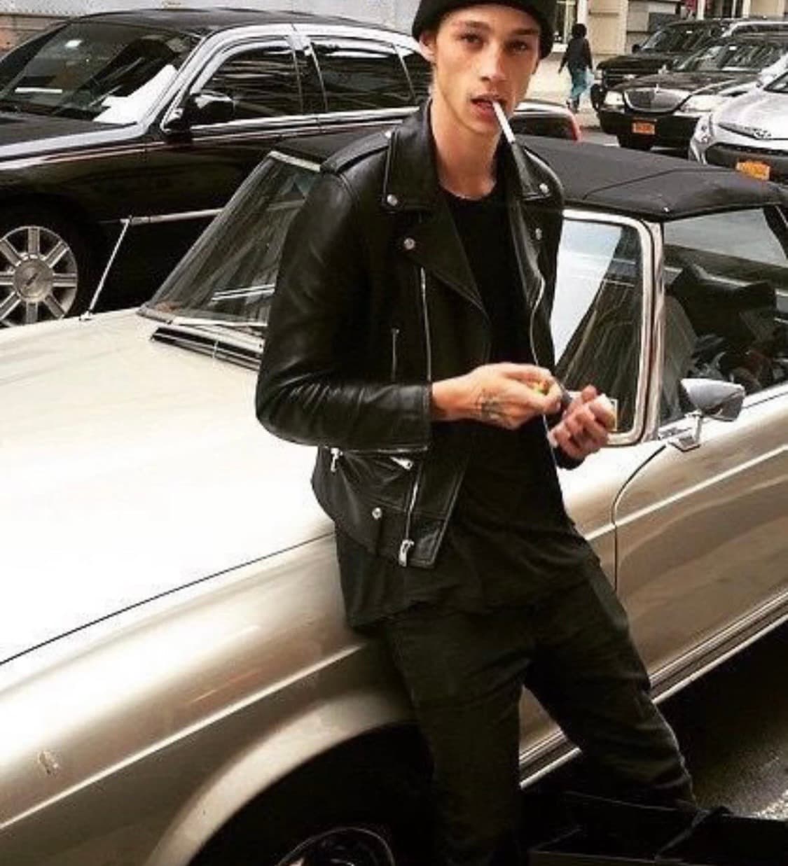 생로랑 14ss L01 에디시즌 램스킨 라이더 자켓 상품이미지2