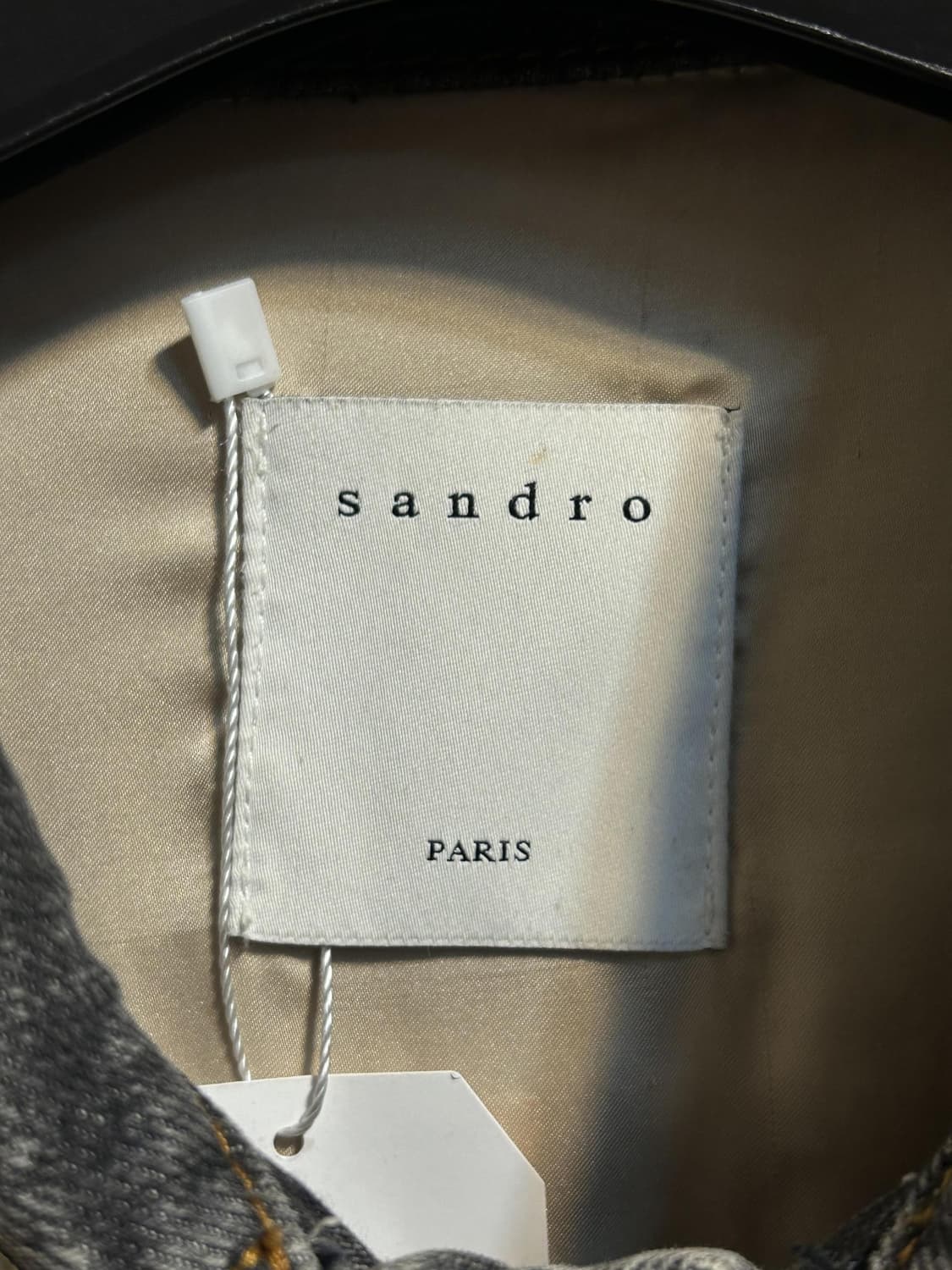 산드로 미러 워시드 블랙 데님 자켓 상품이미지6