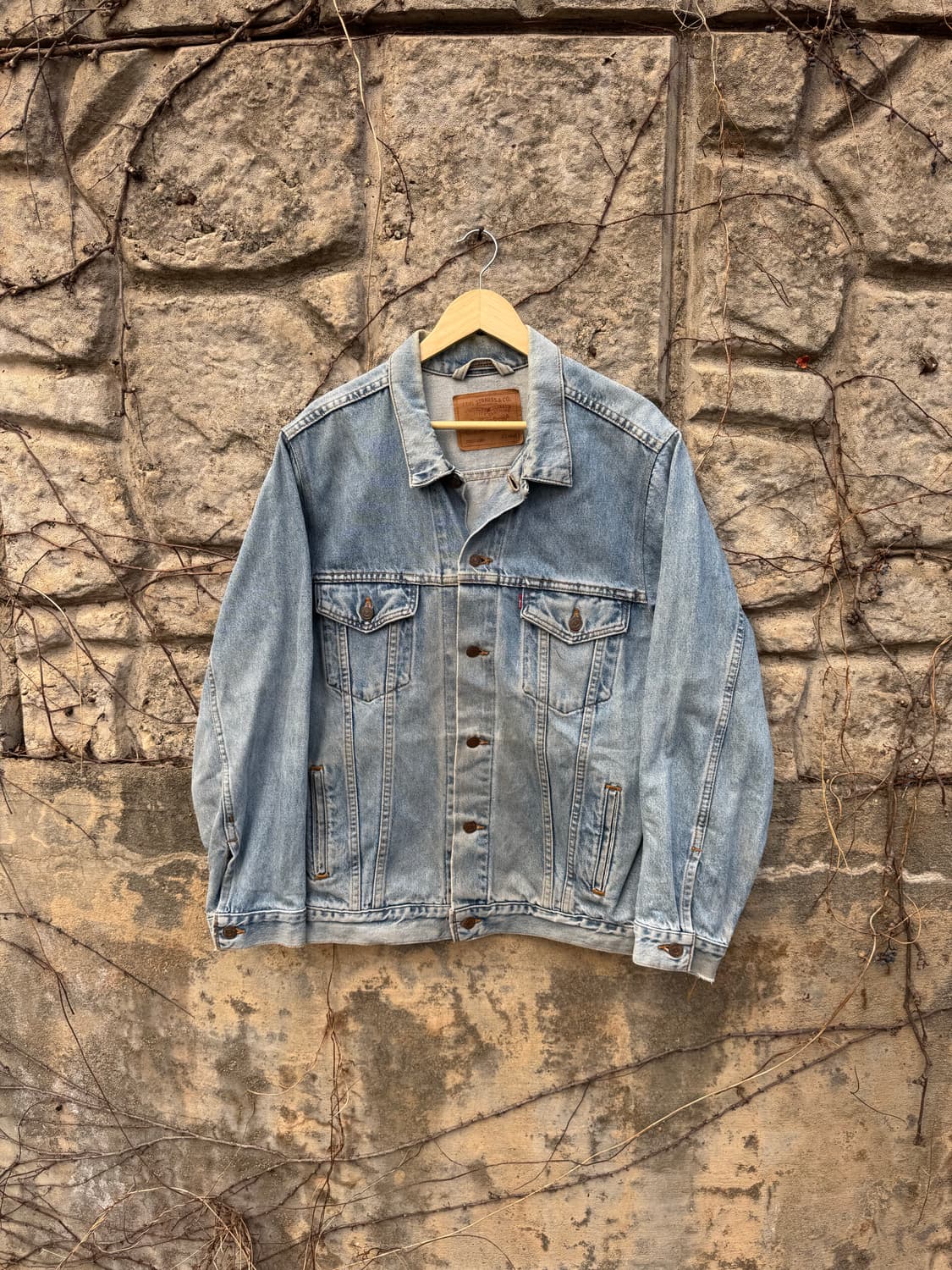 90s 리바이스 빈티지 3rd 워싱 데님 트러커 자켓 xl 상품이미지1