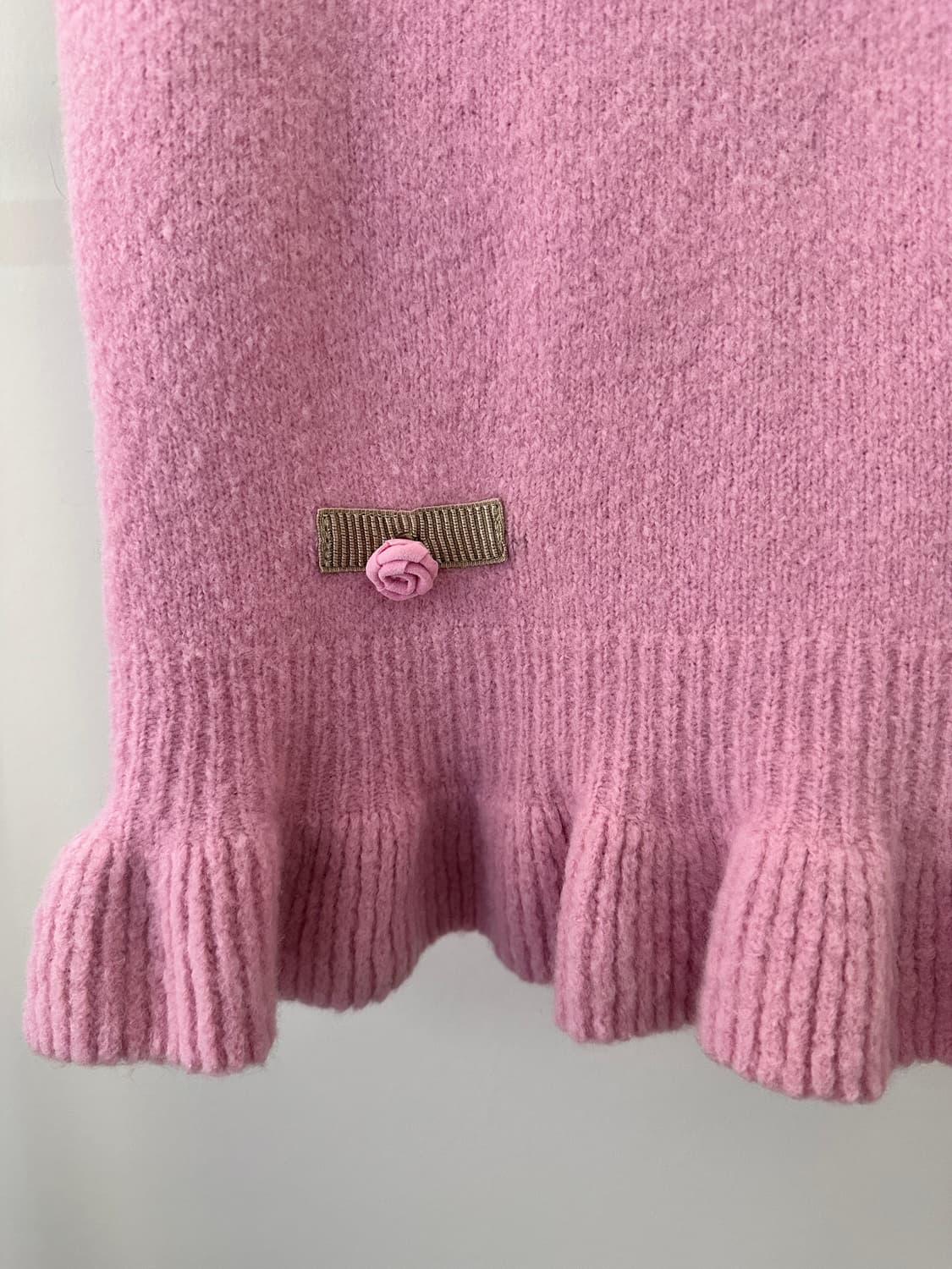 레니본 핑크 니트(뷔스티에) 상품이미지3