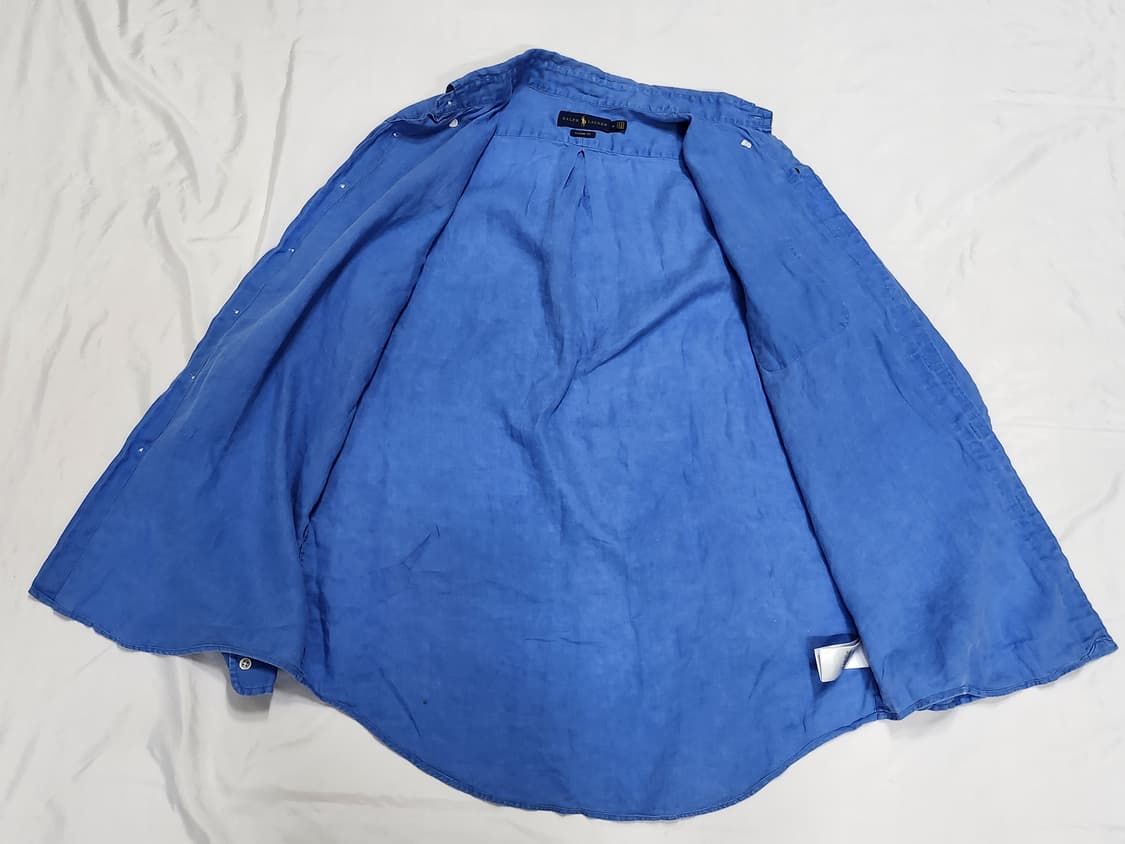 폴로 랄프 로렌 린넨 클래식핏 카라 셔츠  상품이미지5