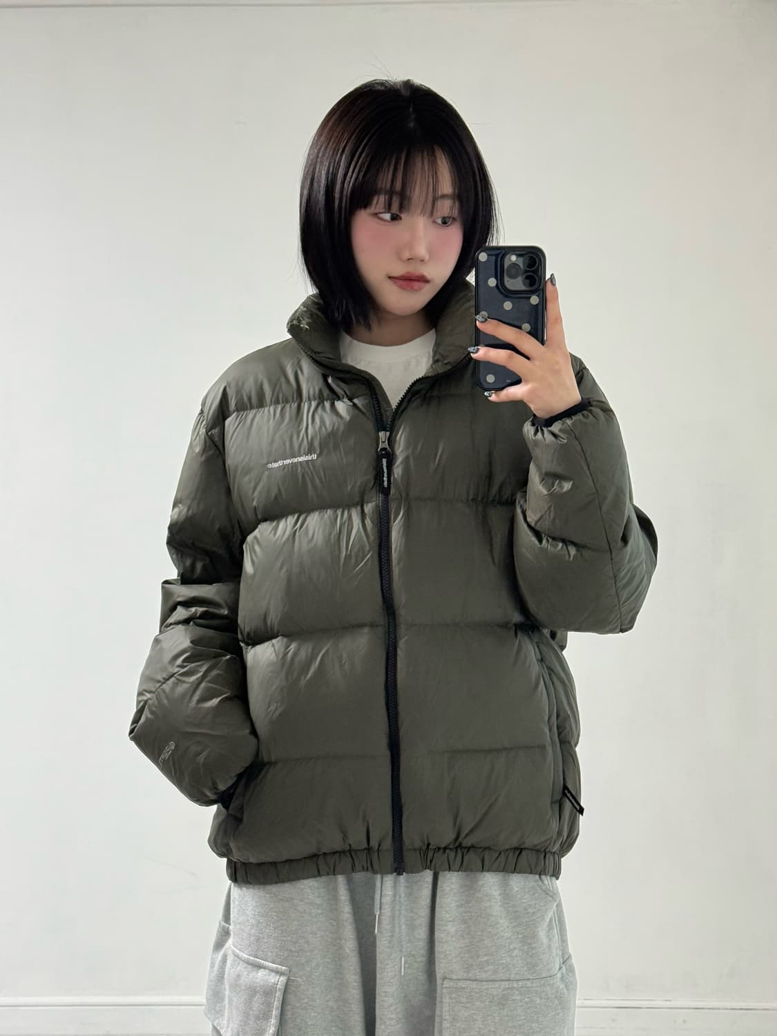 디스이즈네버댓 카키 덕 패딩 상품이미지4