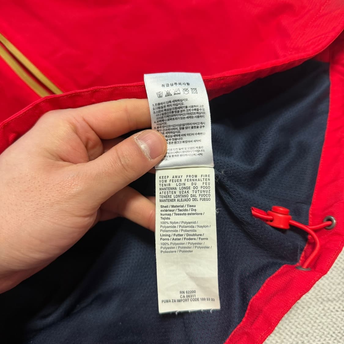 푸마 아스날 바람막이 자켓 상품이미지5
