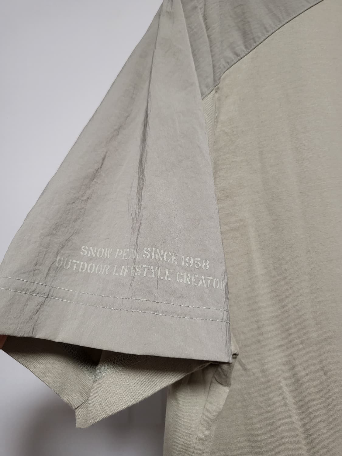 스노우피크 코튼솔더 우븐믹스 반팔티셔츠 상품이미지6