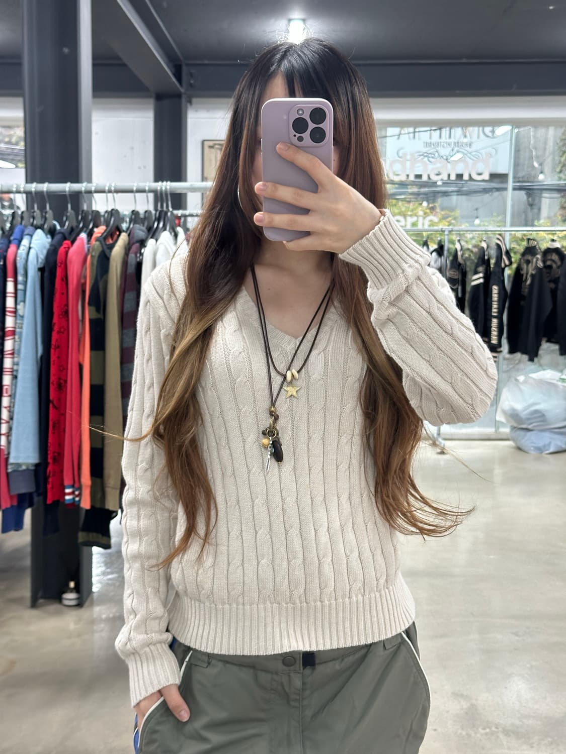 폴로랄프로렌 QR신형택 꽈배기 니트 상품이미지1