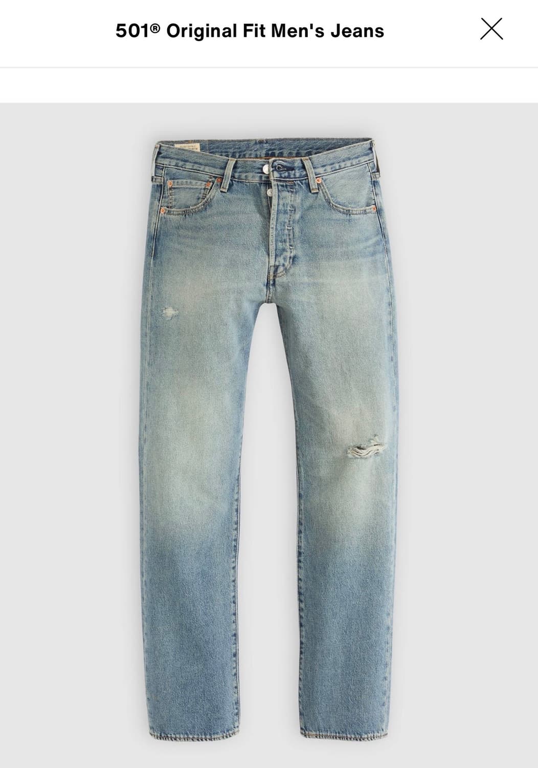 리바이스 프리미엄 501 데님 팬츠 새상품 상품이미지4