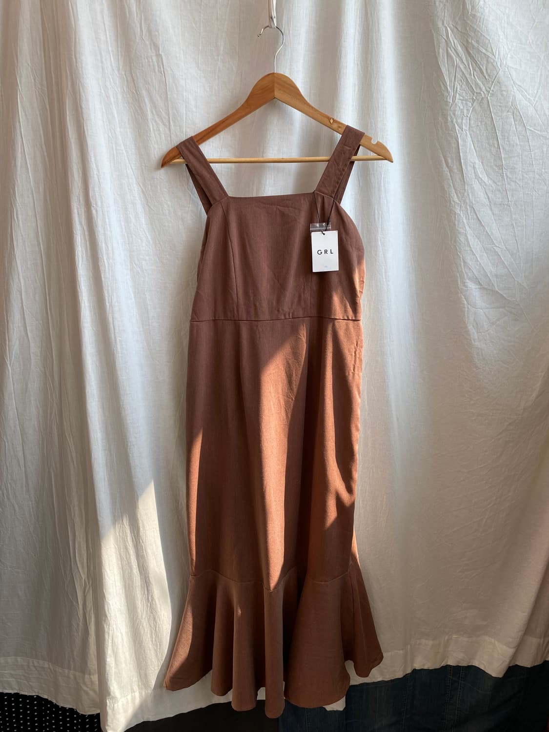 GRL 브라운 민소매원피스(M/새상품) 상품이미지2