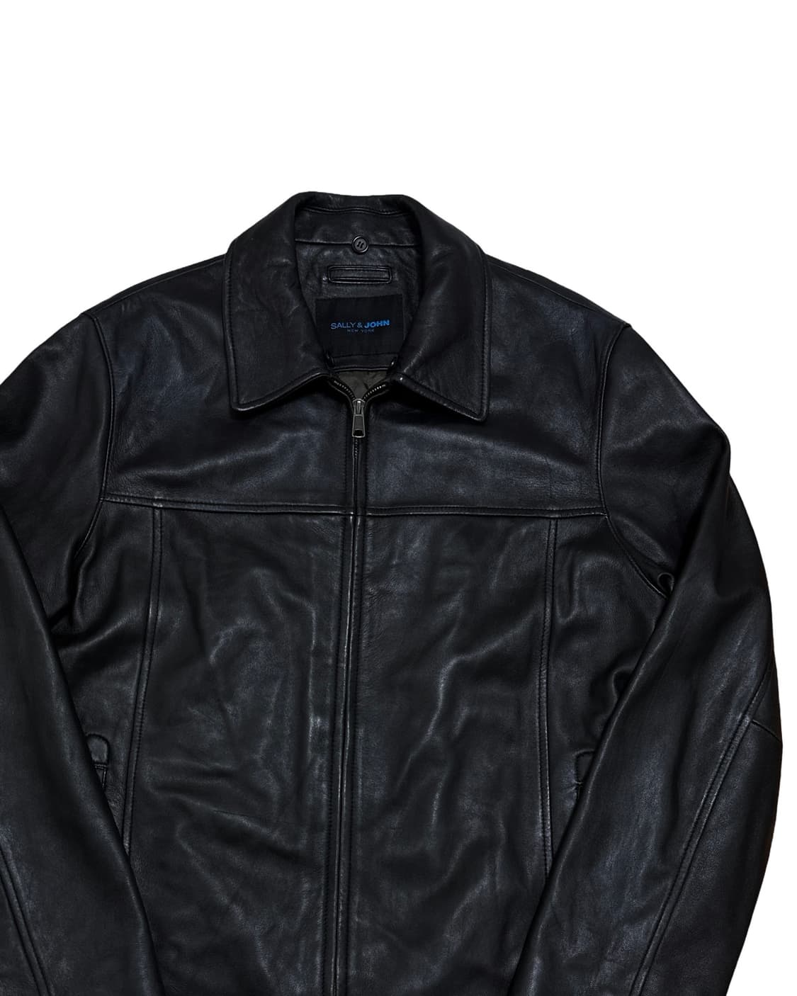 빈티지 블랙 양가죽 자켓 상품이미지2