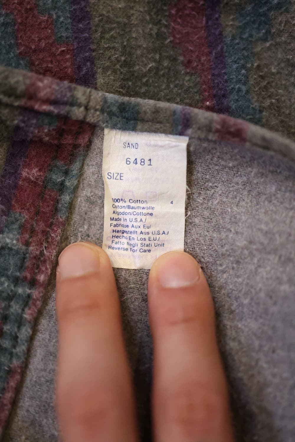 80s 빈티지 울리치 사우스 웨스턴 플란넬 셔츠 made in usa 상품이미지5