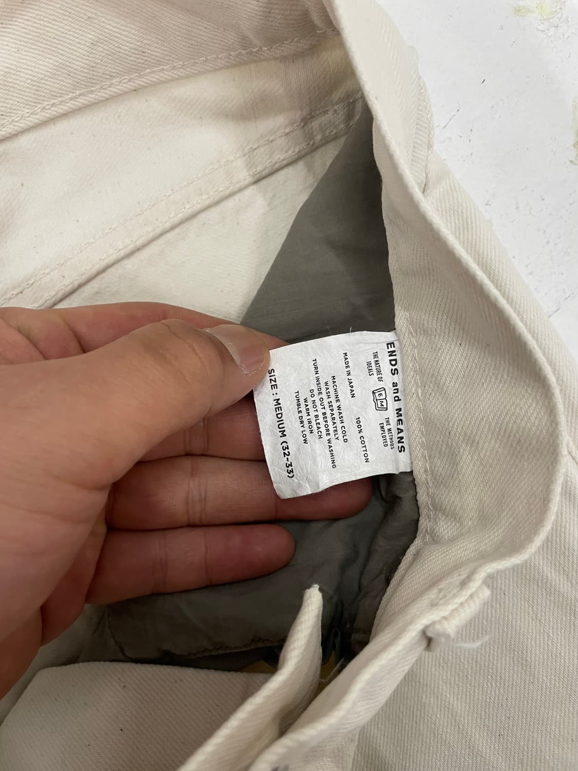 Ends and means 엔즈앤드민즈 네추럴 데님 상품이미지3