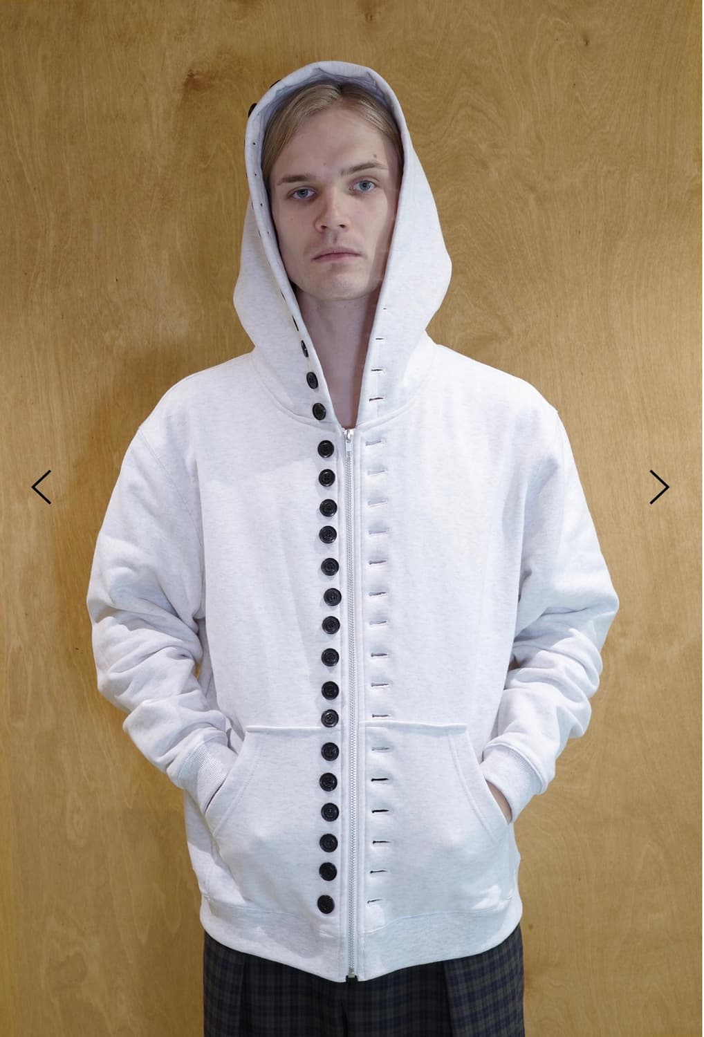 더즌매러 full botton hoodie 상품이미지1