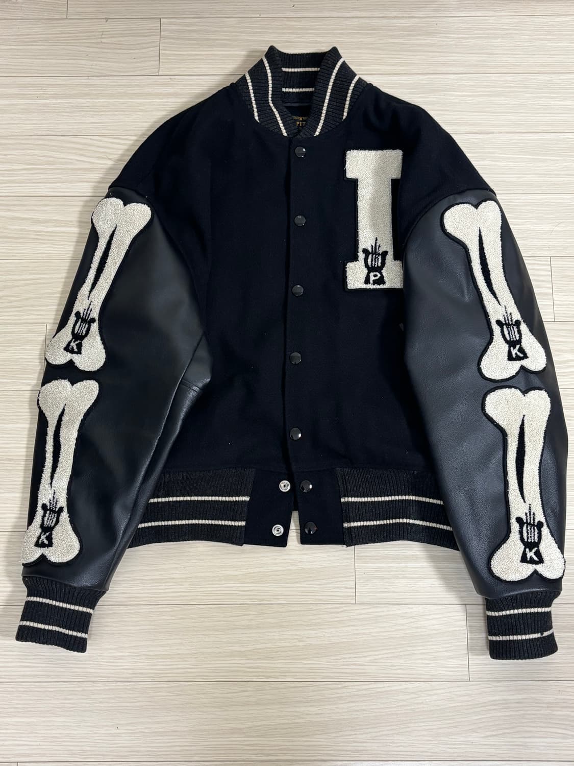 Kapital 캐피탈 울 아이파이브 바시티 자켓 블랙 상품이미지1