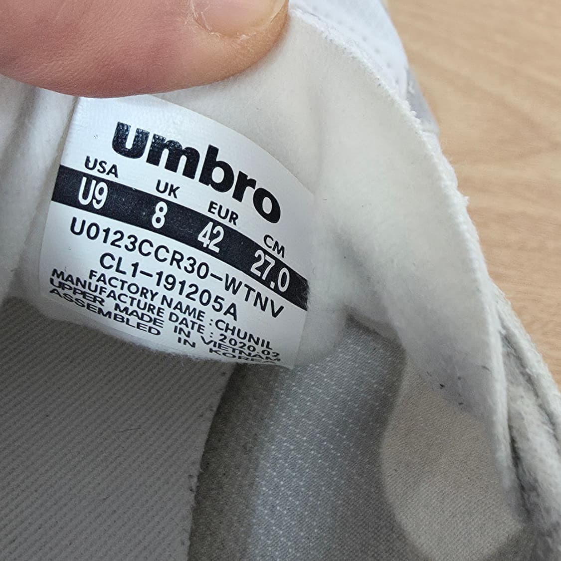 (270mm)엄브로 범피 스니커즈 운동화  상품이미지8