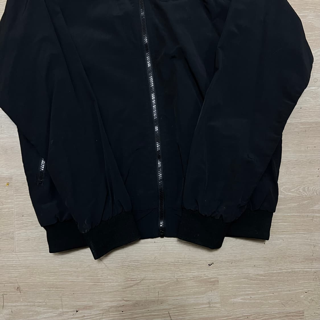 자라 dnwr 와펜 기능성 바람막이 집업자켓 [블랙] M/95 상품이미지3