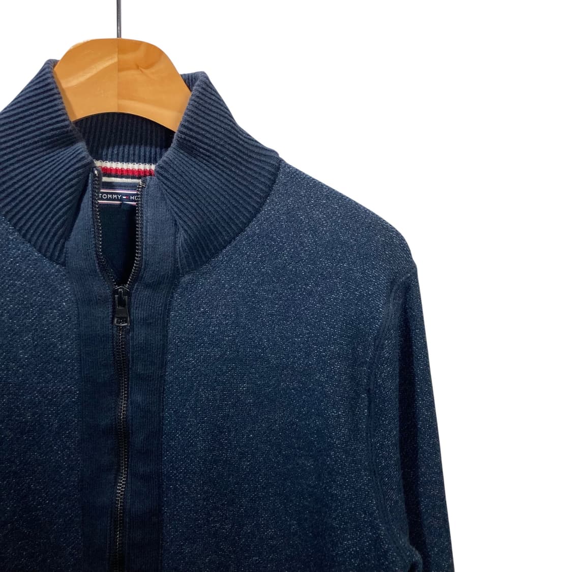 타미힐피거 네이비 보카시 니트집업 상품이미지3