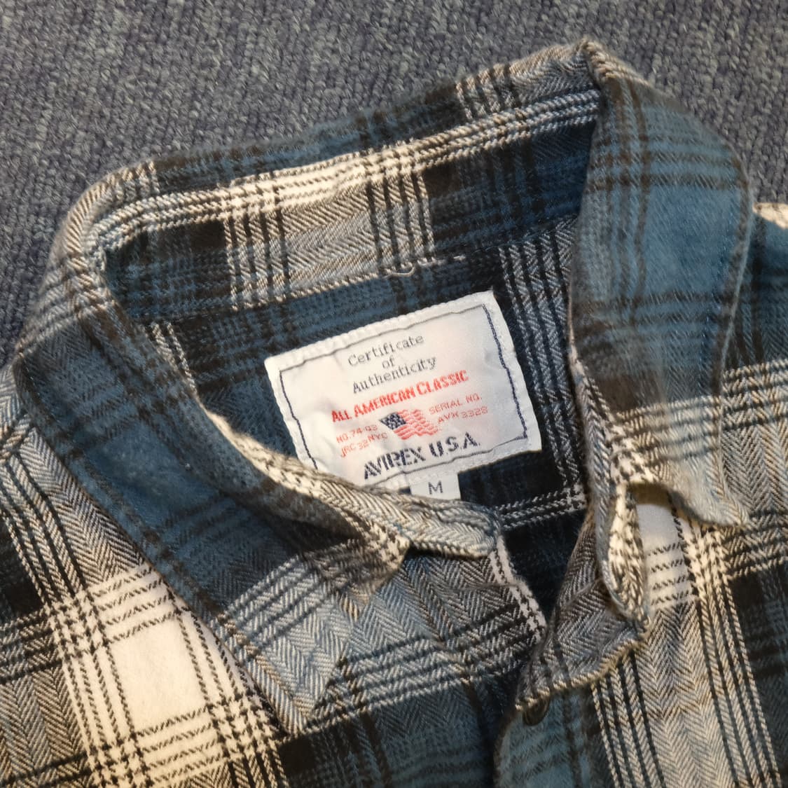 아비렉스 체크 워크셔츠 상품이미지2