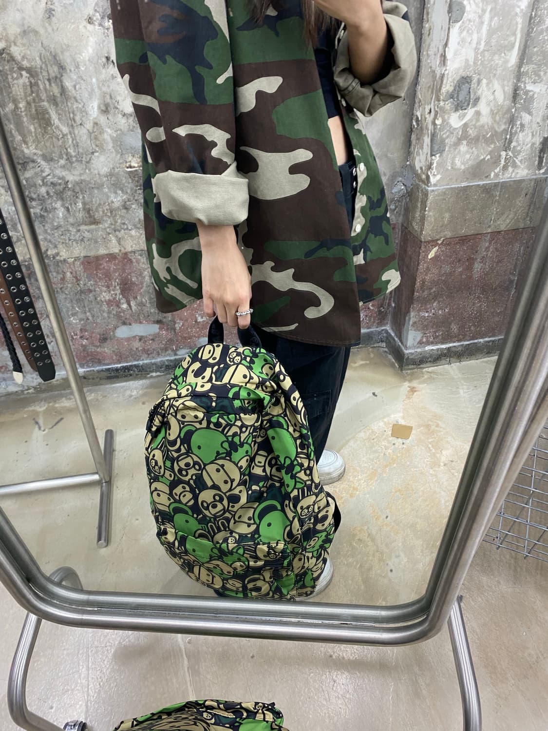 베이프 올패턴 백팩 상품이미지5