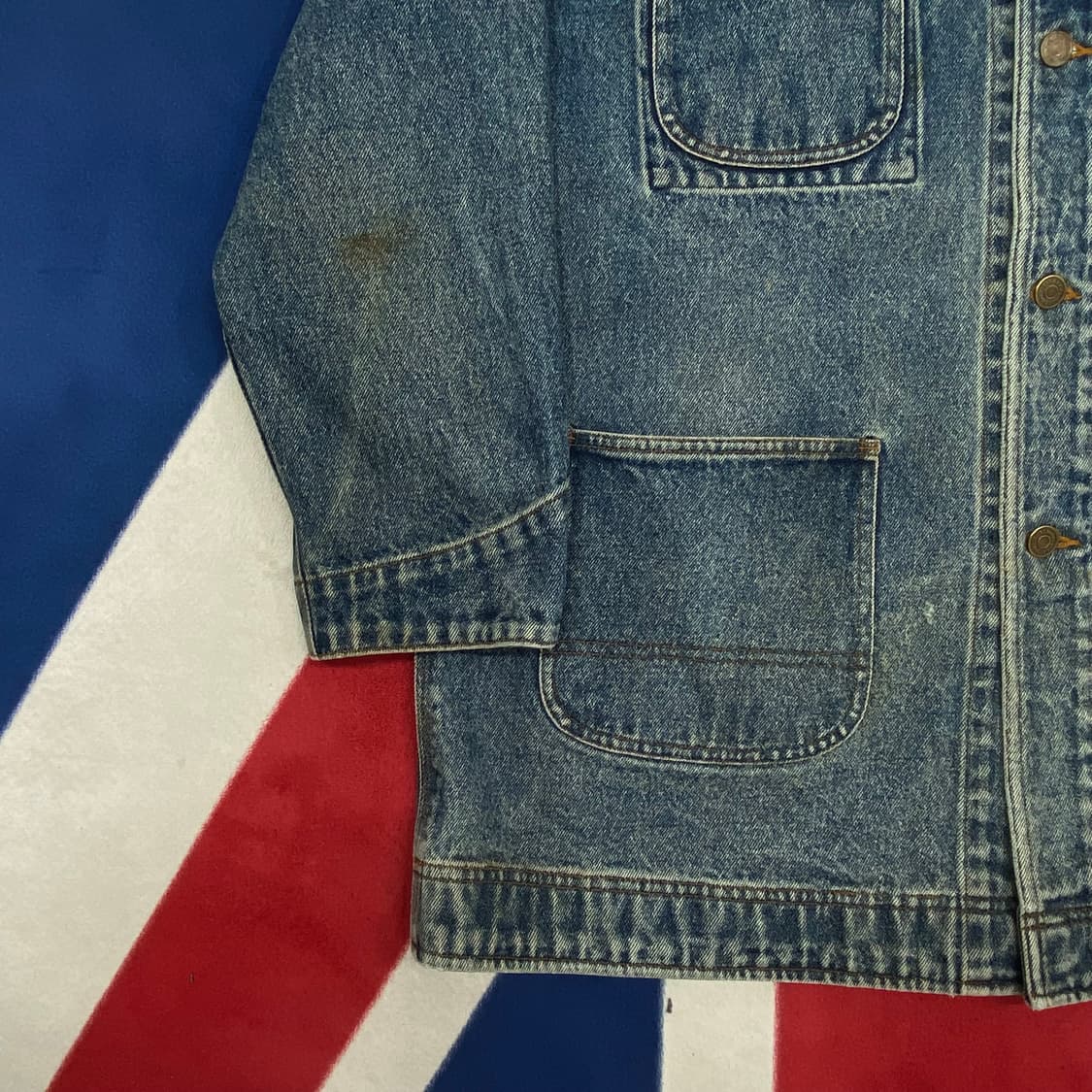 90s 폴로컨트리 데님 워크자켓 M 실측 L-XL  상품이미지4