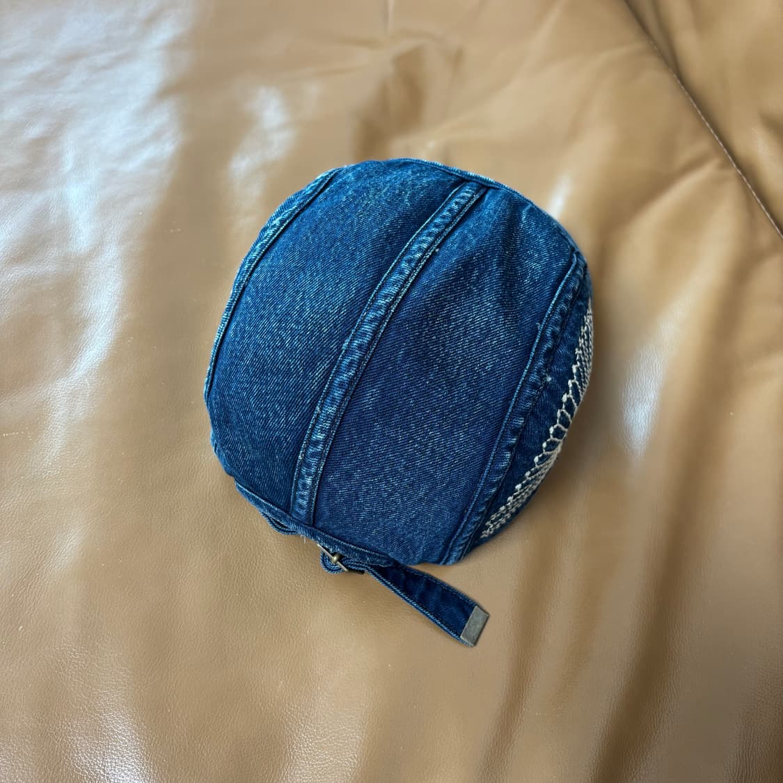 캐피탈 후로시키 사시코 자수 데님 캠프캡 모자 상품이미지5