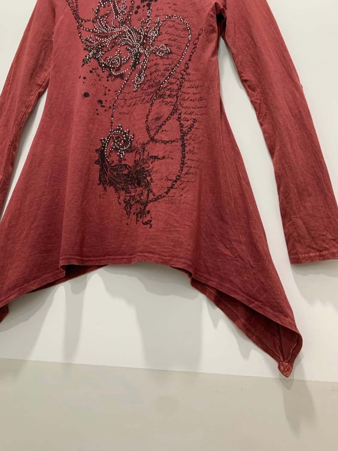 (빈티지)Vocal Apparel 스톤 디스트레스드 플레어 펑크롱슬리브 상품이미지8