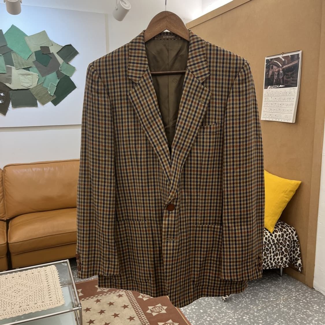 지방시 모던시크 캐주얼 울 체크 블레이저 자켓 90 C10431 상품이미지3