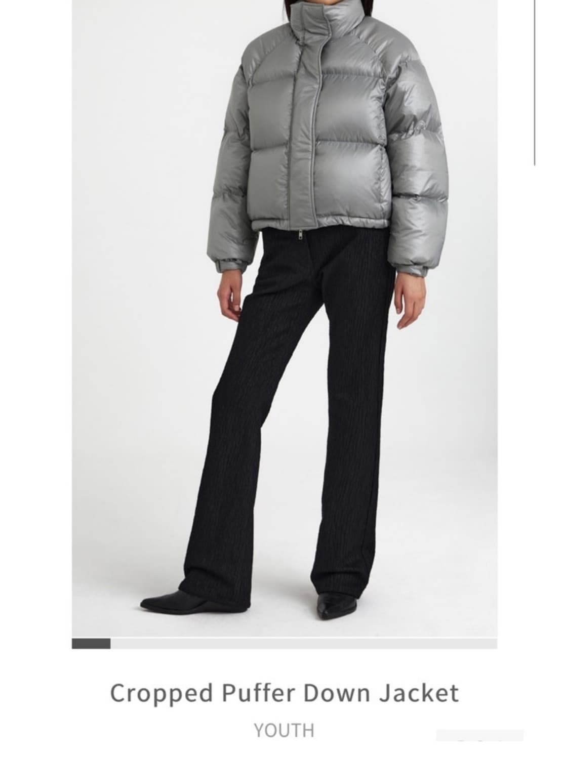 YOUTH 유스 크롭 푸퍼 다운 패딩 M 상품이미지6