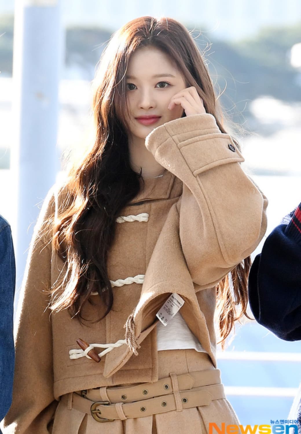 당일배송)키르시 후드 하프 더플코트 베이지 2사이즈 상품이미지1