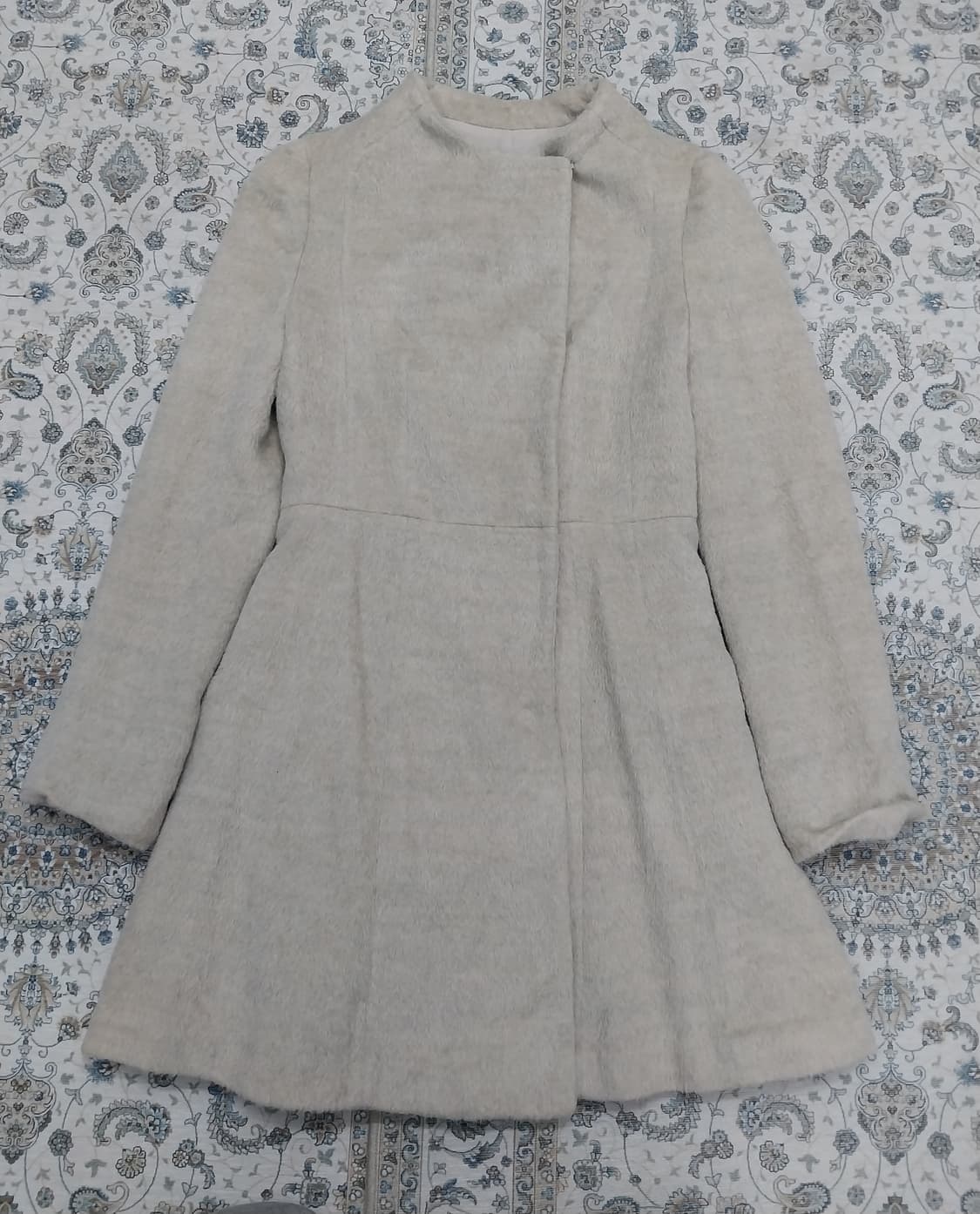 씨씨콜렉트 아이보리 울 혼방 코트 (허리끈분실) 상품이미지2