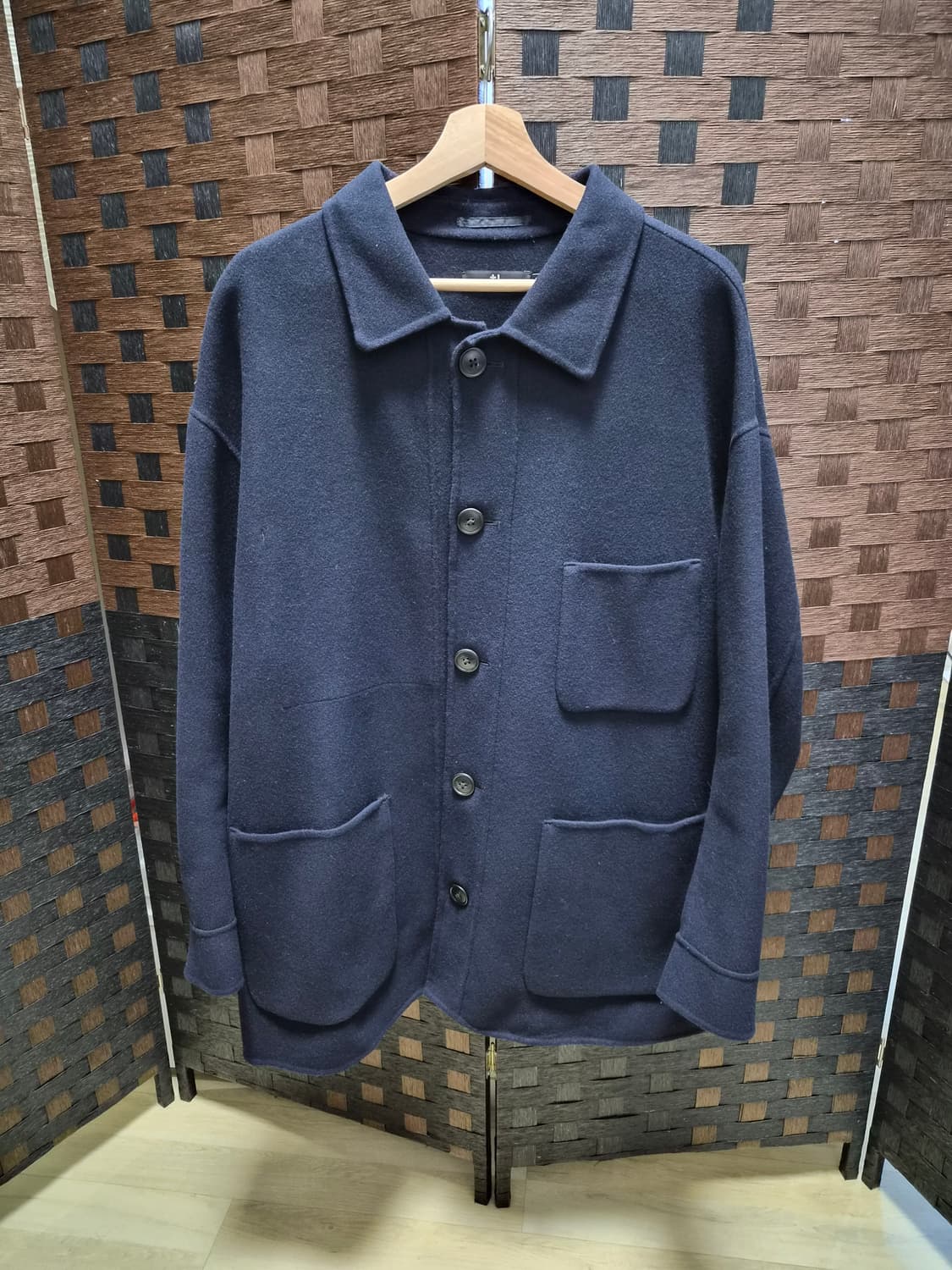 유니클로 x 질샌더 울 하프코트 XL size 상품이미지1