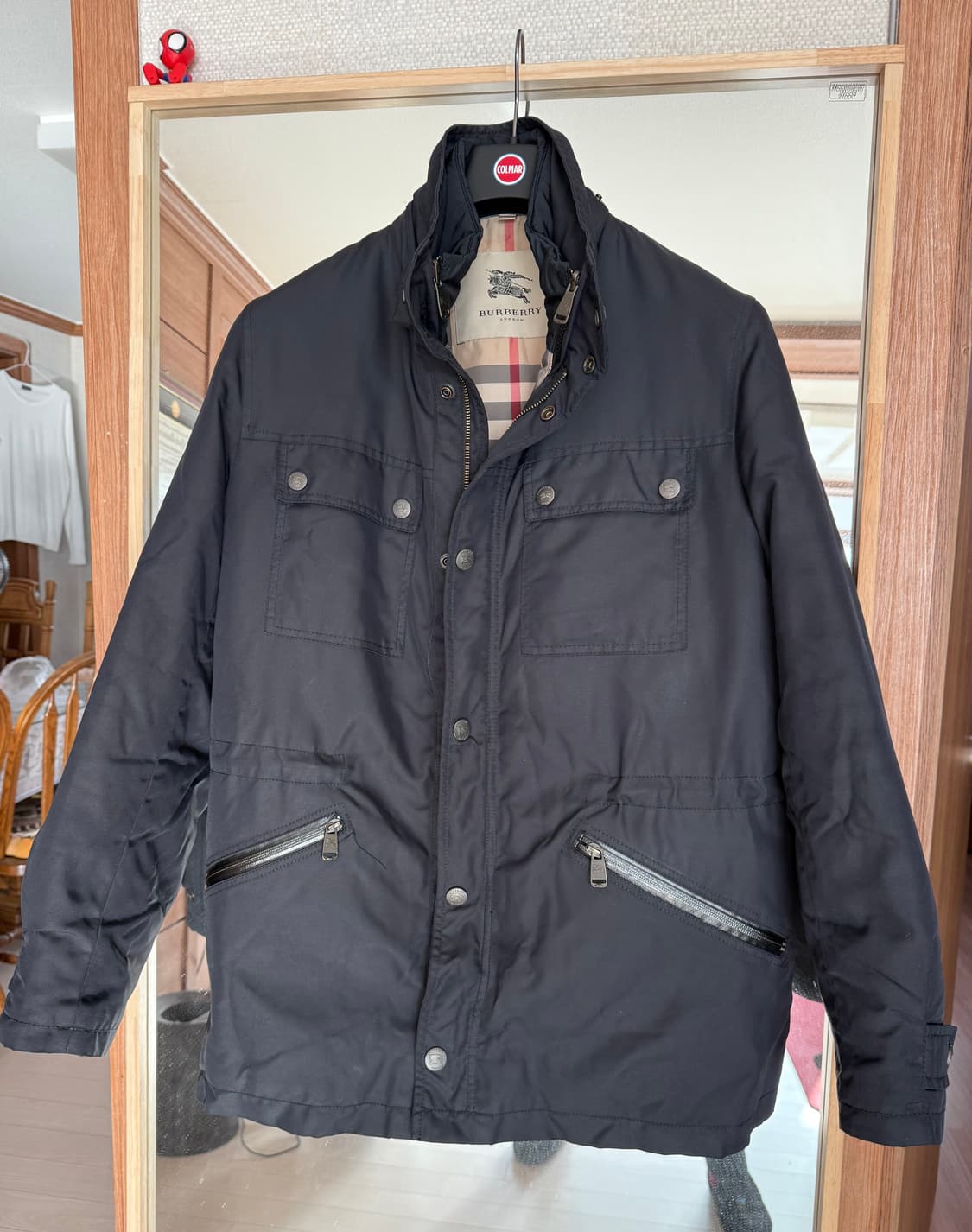 버버리 2 in 1 (필드자켓+오리털패딩), M 100-105 네이비 상품이미지2