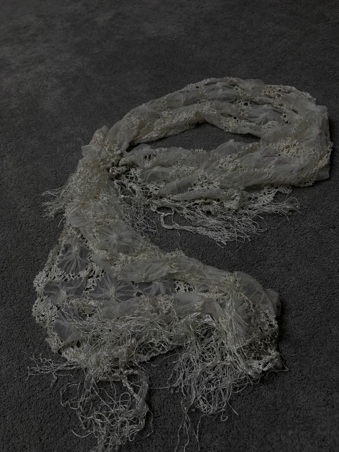 Vintage v-kei punk mood silky scarf 상품이미지2