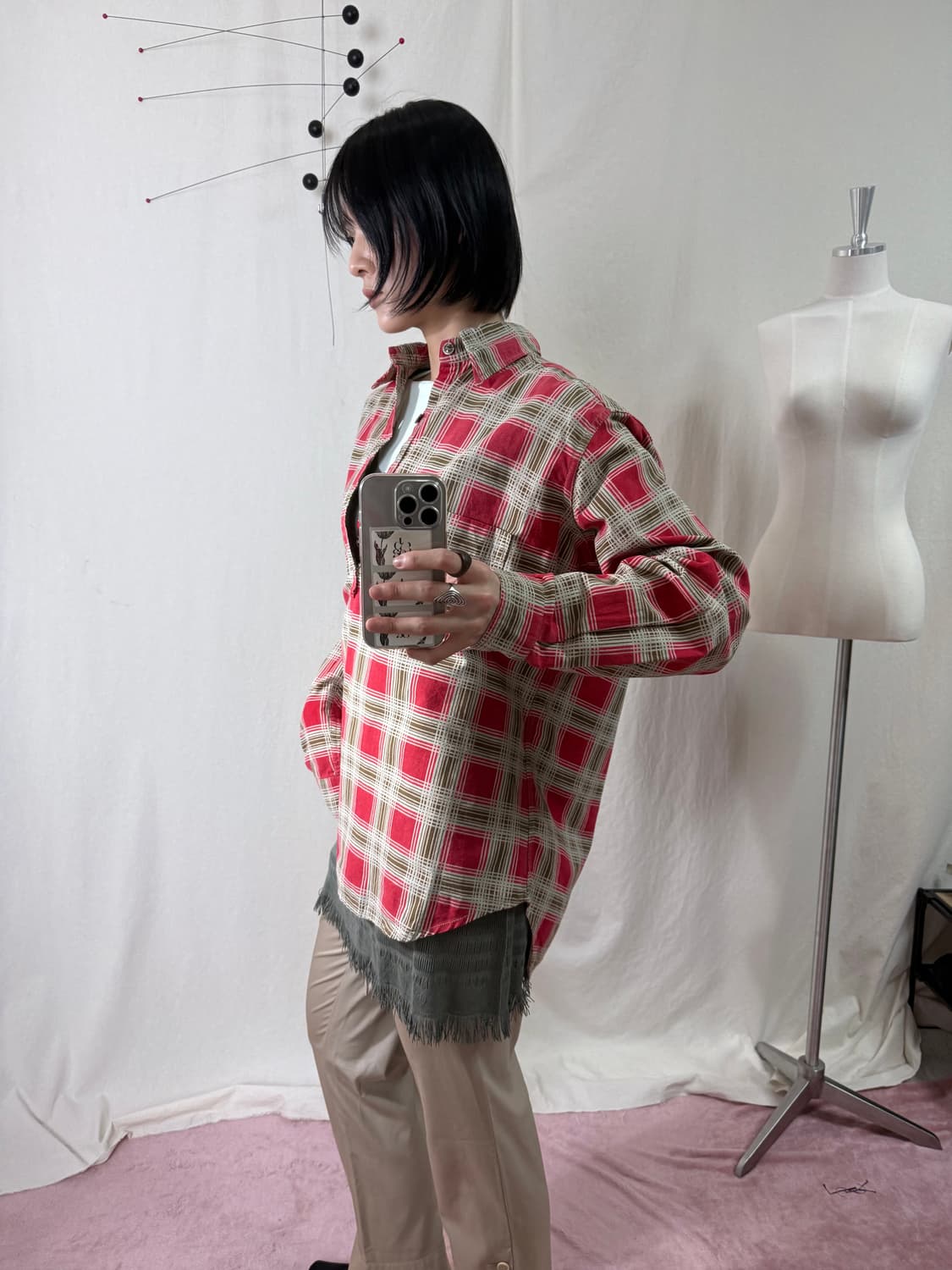 Hysteric Glamour 하프 버튼 셔츠 상품이미지2