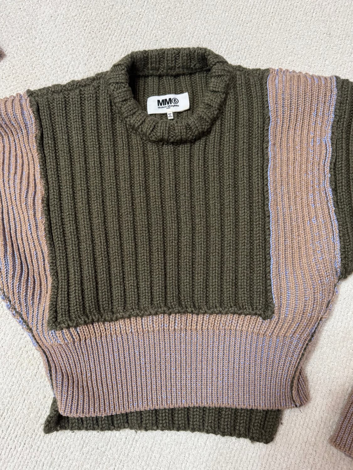 메종 마르지엘라 배색 니트 상품이미지4