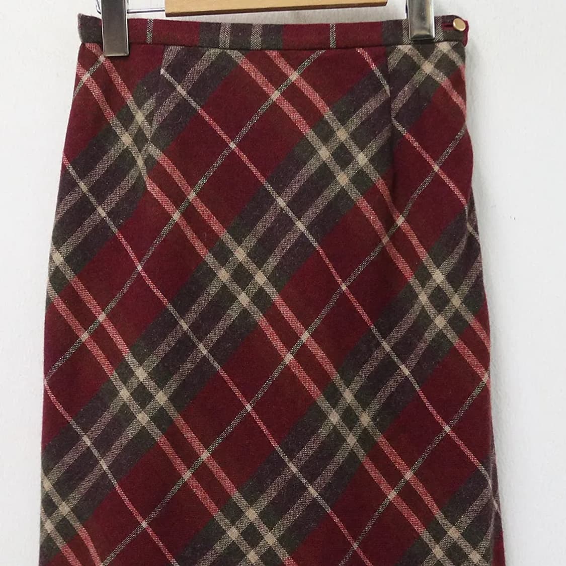 V.G.D 울혼방 체크 롱 스커트 63343 상품이미지3