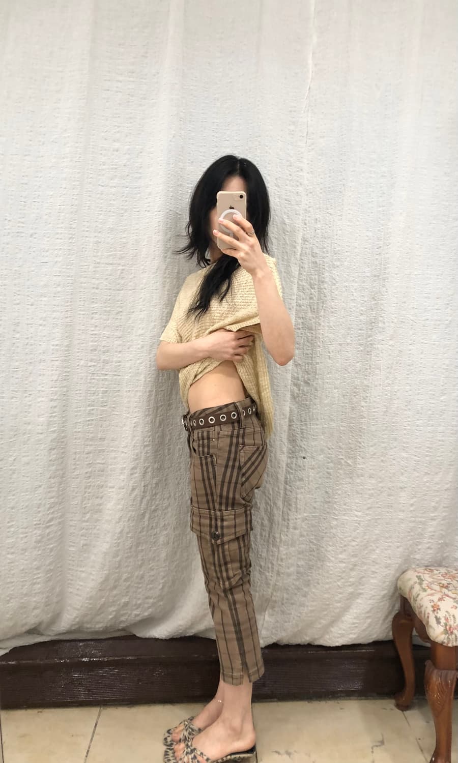 Burberry blue label check capri 상품이미지3