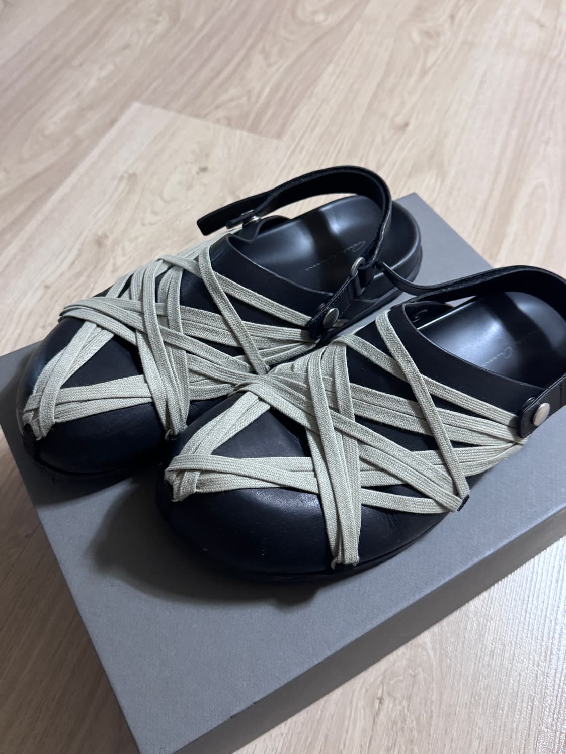 릭 오웬스 할리우드 메가레이스드 뮬 블랙 43 상품이미지2