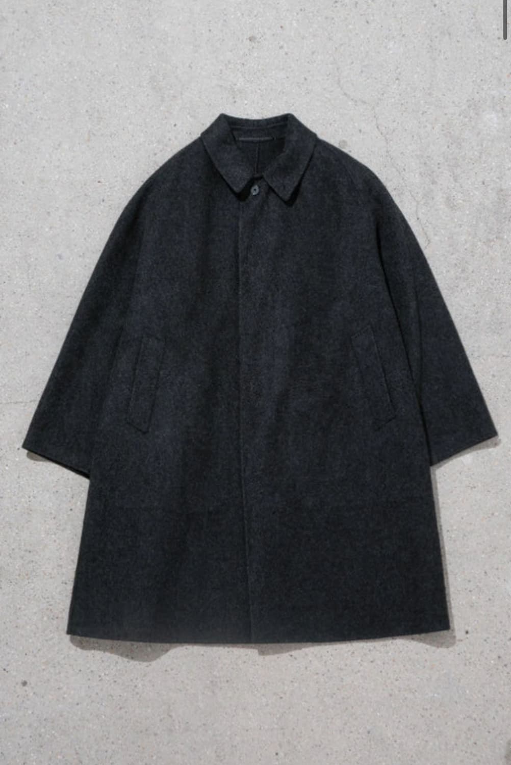 [3]A.PRESSE Cashmere Melton Long Coat 상품이미지1