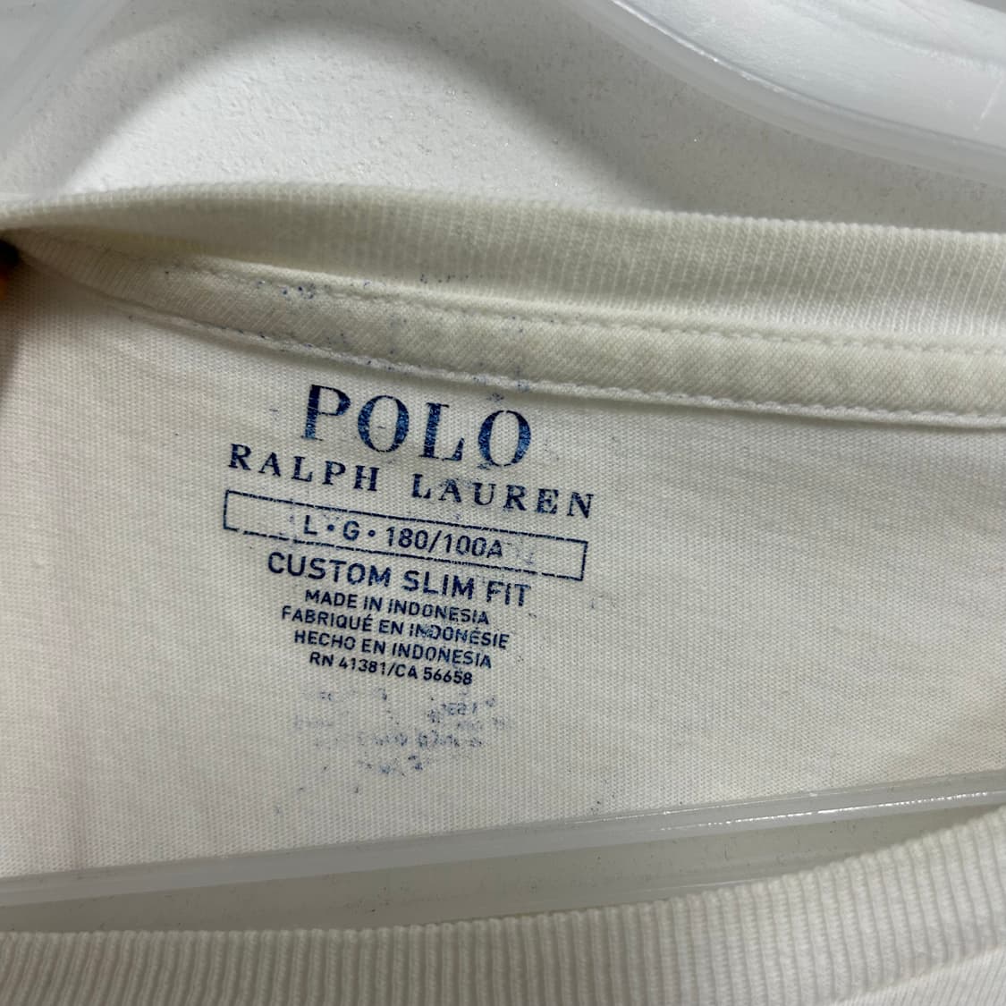 폴로 화이트 긴팔티[1650] 상품이미지7