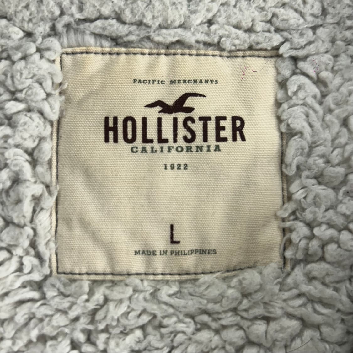 Hollister 홀리스터 스펠아웃로고 퍼 안감 네이비 후드집업   상품이미지5
