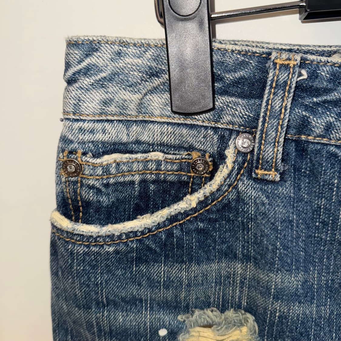 일본 빈티지 JOUER AUX ECHECS데님 스커트 갸루 Y2k 상품이미지4