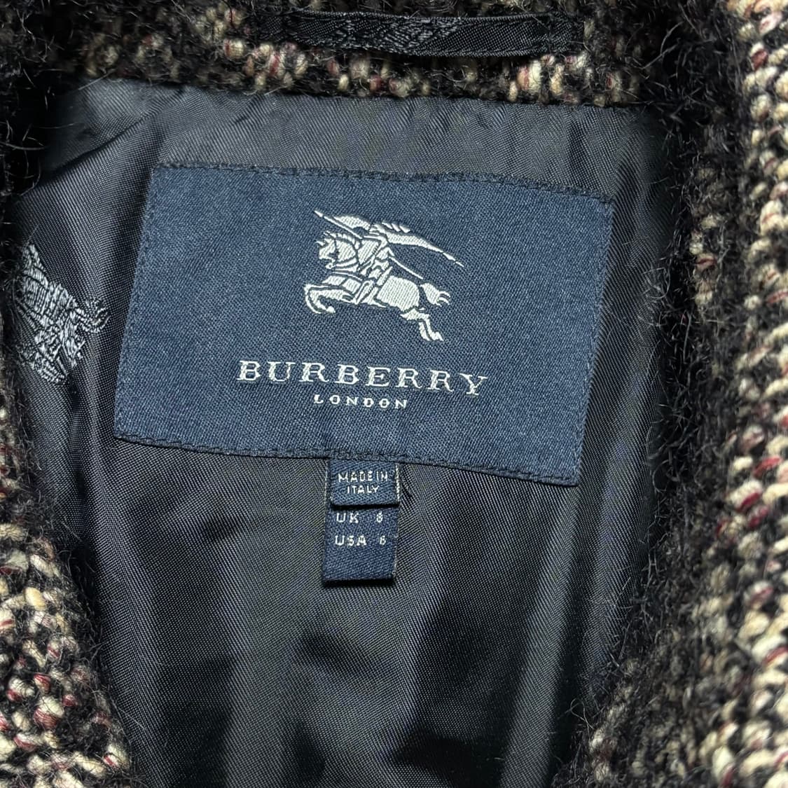 6 버버리 아이리쉬 트위드 패브릭 래글런 코트 상품이미지4