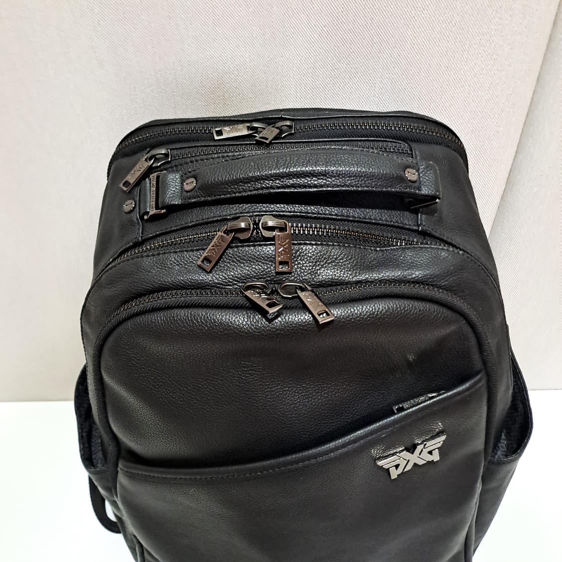 (택포) PXG 피엑스지 크롬 가죽 백팩 블랙 B606 상품이미지2