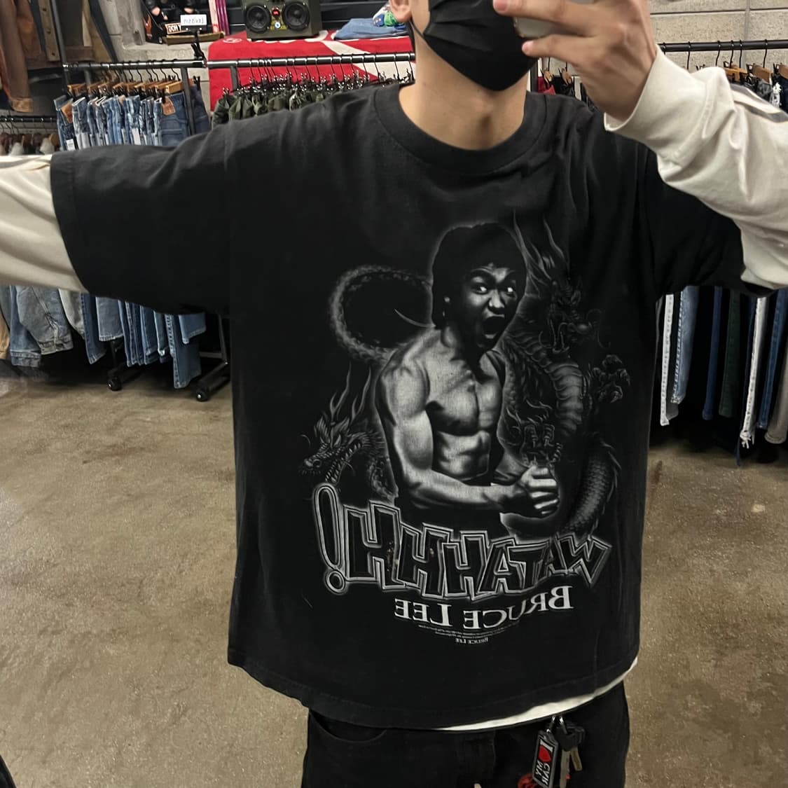 90s 브루스리 프린팅 티셔츠 (105) 상품이미지8