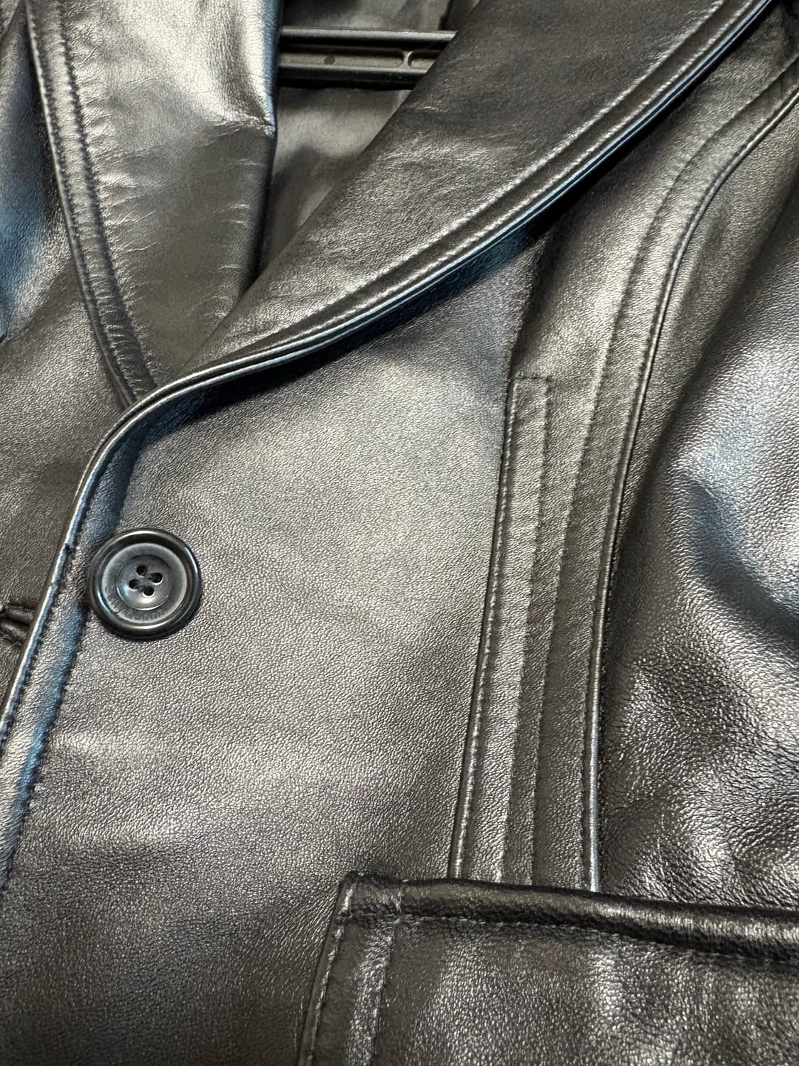 sally&john 램스킨 레더자켓 55사이즈 상품이미지5