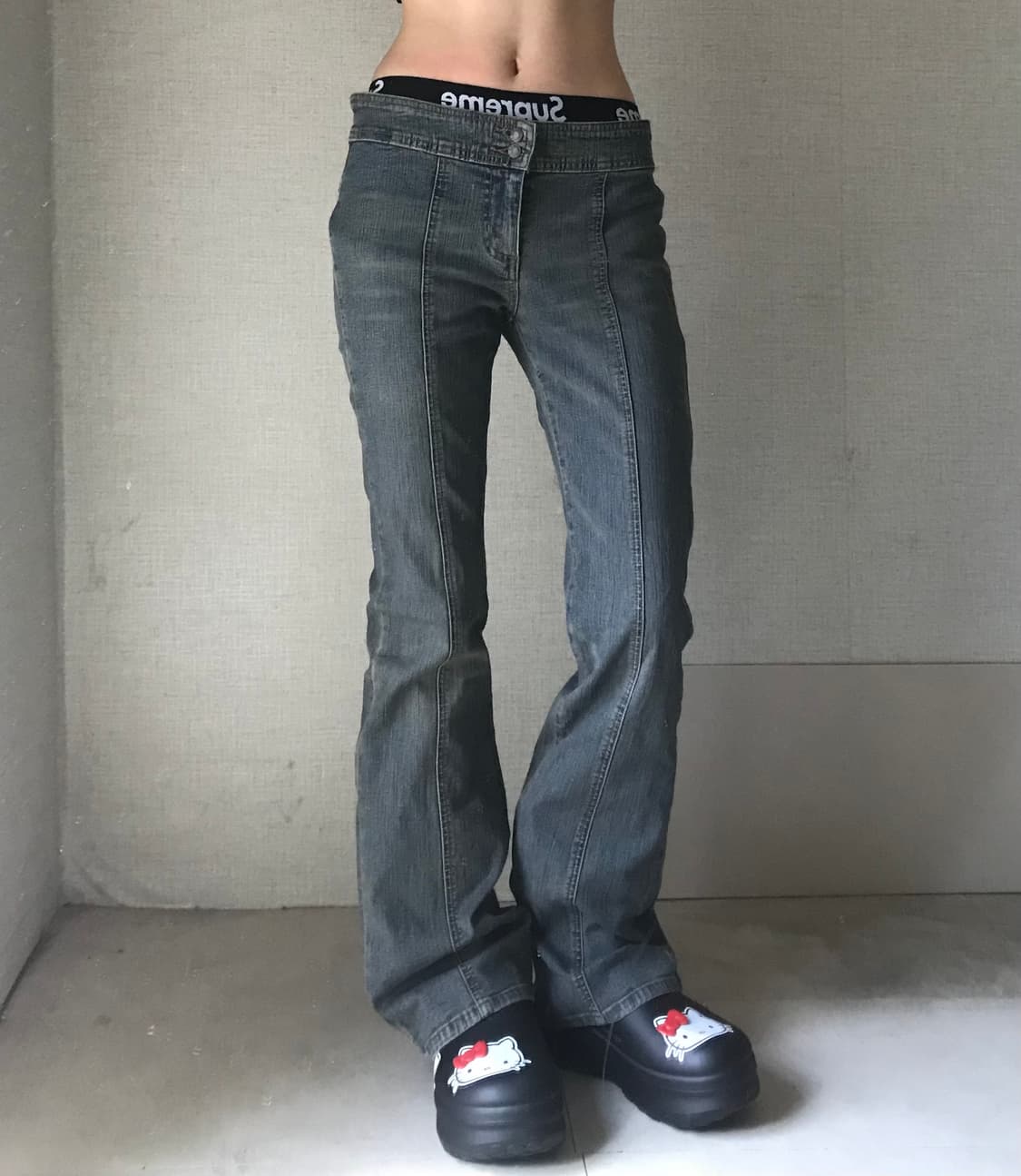 빈티지 슬림부츠컷 데님팬츠 상품이미지2