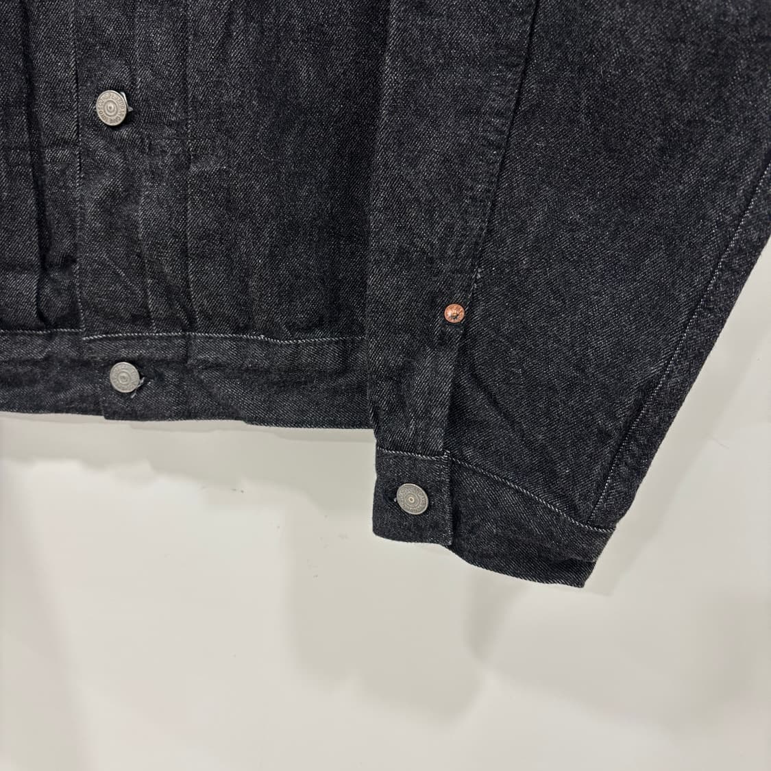 [44] 슈가케인 타입2 데님 트러커 자켓 블랙 상품이미지5