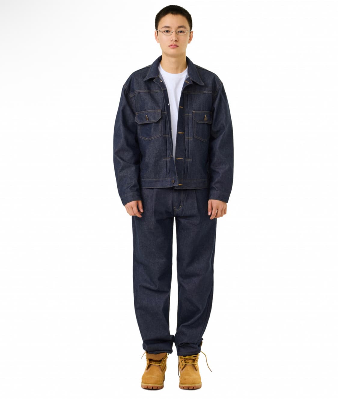 라퍼 논페이드 카우보이 데님 셋업 상품이미지1