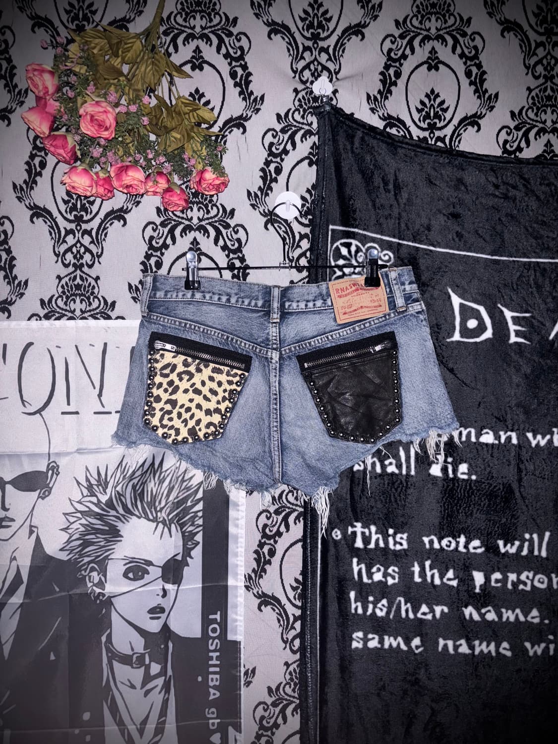 denim Gyaru leopard print shorts 상품이미지2